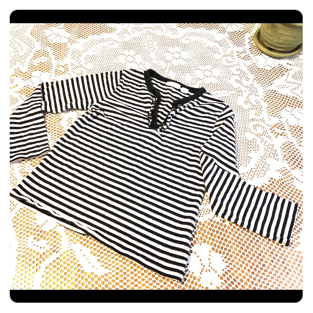 Girls glitter striped shirt